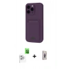 MARSİLYAN™- iPhone 16 Pro Max Kılıf Vadi Çizgi Prime - Siyah Bilvis 3D Cam Ekran Koruyucu + Raze Metal Kamera Lens - BZ