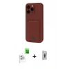 MARSİLYAN™- iPhone 16 Pro Max Kılıf Vadi Çizgi Prime - Siyah Bilvis 3D Cam Ekran Koruyucu + Raze Metal Kamera Lens - BZ