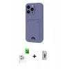 MARSİLYAN™- iPhone 16 Pro Max Kılıf Vadi Çizgi Prime - Siyah Bilvis 3D Cam Ekran Koruyucu + Raze Metal Kamera Lens - BZ