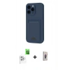 MARSİLYAN™- iPhone 16 Pro Max Kılıf Vadi Çizgi Prime - Siyah Bilvis 3D Cam Ekran Koruyucu + Raze Metal Kamera Lens - BZ