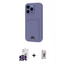 MARSİLYAN™- iPhone 16 Pro Max Kılıf Vadi Çizgi Prime - Siyah Bilvis 3D Cam Ekran Koruyucu + Bilvis Titan Kamera Lens - SH