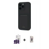 MARSİLYAN™- iPhone 16 Pro Max Kılıf Vadi Çizgi Prime - Siyah Bilvis 3D Cam Ekran Koruyucu + Bilvis Titan Kamera Lens - SH