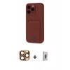 MARSİLYAN™- iPhone 16 Pro Max Kılıf Vadi Çizgi Prime - Siyah Bilvis 3D Cam Ekran Koruyucu + Çöl Titanyum Pers Alüminyum Kamera Lens