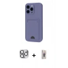 MARSİLYAN™- iPhone 16 Pro Max Kılıf Vadi Çizgi Prime - Siyah Bilvis 3D Cam Ekran Koruyucu + Pers Alüminyum Kamera Lens - GI