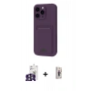 MARSİLYAN™- iPhone 16 Pro Max Kılıf Vadi Çizgi Prime - Siyah Bilvis 3D Cam Ekran Koruyucu + Bilvis Titan Kamera Lens - GS