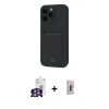MARSİLYAN™- iPhone 16 Pro Max Kılıf Vadi Çizgi Prime - Siyah Bilvis 3D Cam Ekran Koruyucu + Bilvis Titan Kamera Lens - GS