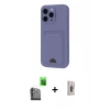 MARSİLYAN™- iPhone 16 Pro Max Kılıf Vadi Çizgi Prime - Siyah Bilvis 3D Cam Ekran Koruyucu + Raze Metal Kamera Lens - SH