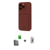 MARSİLYAN™- iPhone 16 Pro Max Kılıf Vadi Çizgi Prime - Siyah Bilvis 3D Cam Ekran Koruyucu + Raze Metal Kamera Lens - SH