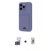 MARSİLYAN™- iPhone 16 Pro Max Kılıf Vadi Çizgi Prime - Siyah Bilvis 3D Cam Ekran Koruyucu + Titanyum Gri Bilvis Titan Kamera Lens