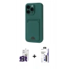 MARSİLYAN™- iPhone 16 Pro Max Kılıf Vadi Çizgi Prime - Siyah Bilvis 3X AR Hayalet Cam Ekran Koruyucu + Bilvis Titan Kamera Lens - SH
