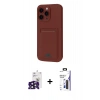 MARSİLYAN™- iPhone 16 Pro Max Kılıf Vadi Çizgi Prime - Siyah Bilvis 3X AR Hayalet Cam Ekran Koruyucu + Bilvis Titan Kamera Lens - SH