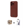 MARSİLYAN™- iPhone 16 Pro Max Kılıf Vadi Çizgi Prime - Siyah Bilvis 3X AR Hayalet Cam Ekran Koruyucu + Pers Alüminyum Kamera Lens - CLTM