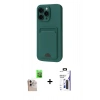 MARSİLYAN™- iPhone 16 Pro Max Kılıf Vadi Çizgi Prime - Siyah Bilvis 3X AR Hayalet Cam Ekran Koruyucu + Raze Metal Kamera Lens - NLGY