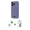 MARSİLYAN™- iPhone 16 Pro Max Kılıf Vadi Çizgi Prime - Siyah Bilvis 3X AR Hayalet Cam Ekran Koruyucu + Raze Metal Kamera Lens - BZ