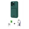 MARSİLYAN™- iPhone 16 Pro Max Kılıf Vadi Çizgi Prime - Siyah Bilvis 3X AR Hayalet Cam Ekran Koruyucu + Raze Metal Kamera Lens - BZ