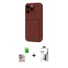 MARSİLYAN™- iPhone 16 Pro Max Kılıf Vadi Çizgi Prime - Siyah Bilvis 3X AR Hayalet Cam Ekran Koruyucu + Raze Metal Kamera Lens - NLGY