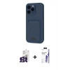 MARSİLYAN™- iPhone 16 Pro Max Kılıf Vadi Çizgi Prime - Siyah Bilvis 3X AR HD Cam Ekran Koruyucu + Bilvis Titan Kamera Lens - GS