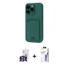 MARSİLYAN™- iPhone 16 Pro Max Kılıf Vadi Çizgi Prime - Siyah Bilvis 3X AR HD Cam Ekran Koruyucu + Bilvis Titan Kamera Lens - GS