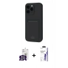 MARSİLYAN™- iPhone 16 Pro Max Kılıf Vadi Çizgi Prime - Siyah Bilvis 3X AR HD Cam Ekran Koruyucu + Bilvis Titan Kamera Lens - GS