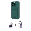 MARSİLYAN™- iPhone 16 Pro Max Kılıf Vadi Çizgi Prime - Siyah Bilvis 3X AR HD Cam Ekran Koruyucu + Bilvis Titan Kamera Lens - TMGI