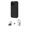 MARSİLYAN™- iPhone 16 Pro Max Kılıf Vadi Çizgi Prime - Siyah Bilvis 3X AR HD Cam Ekran Koruyucu + Bilvis Titan Kamera Lens - TMGI