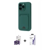 MARSİLYAN™- iPhone 16 Pro Max Kılıf Vadi Çizgi Prime - Siyah Bilvis 3X AR HD Cam Ekran Koruyucu + Bilvis Titan Kamera Lens - SH