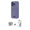 MARSİLYAN™- iPhone 16 Pro Max Kılıf Vadi Çizgi Prime - Siyah Bilvis 3X AR HD Cam Ekran Koruyucu + Pers Alüminyum Kamera Lens - GI