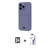 MARSİLYAN™- iPhone 16 Pro Max Kılıf Vadi Çizgi Prime - Siyah Bilvis 3X AR HD Cam Ekran Koruyucu + PVD Metal Kamera Lens - GS