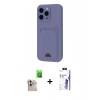 MARSİLYAN™- iPhone 16 Pro Max Kılıf Vadi Çizgi Prime - Siyah Bilvis 3X AR HD Cam Ekran Koruyucu + Raze Metal Kamera Lens - NLGY