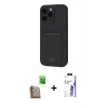 MARSİLYAN™- iPhone 16 Pro Max Kılıf Vadi Çizgi Prime - Siyah Bilvis 3X AR HD Cam Ekran Koruyucu + Raze Metal Kamera Lens - CLTM