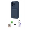 MARSİLYAN™- iPhone 16 Pro Max Kılıf Vadi Çizgi Prime - Siyah Bilvis 3X AR HD Cam Ekran Koruyucu + Raze Metal Kamera Lens - NLGY