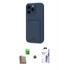 MARSİLYAN™- iPhone 16 Pro Max Kılıf Vadi Çizgi Prime - Siyah Bilvis 3X AR HD Cam Ekran Koruyucu + Raze Metal Kamera Lens - CLTM