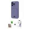MARSİLYAN™- iPhone 16 Pro Max Kılıf Vadi Çizgi Prime - Siyah Bilvis 3X AR HD Cam Ekran Koruyucu + Raze Metal Kamera Lens - CLTM