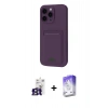 MARSİLYAN™- iPhone 16 Pro Max Kılıf Vadi Çizgi Prime - Siyah Bilvis 5in1 3D Magic Cam Ekran Koruyucu + Bilvis Titan Kamera Lens - TMGI