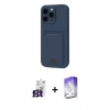 MARSİLYAN™- iPhone 16 Pro Max Kılıf Vadi Çizgi Prime - Siyah Bilvis 5in1 3D Magic Cam Ekran Koruyucu + Bilvis Titan Kamera Lens - TMGI