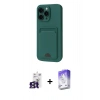 MARSİLYAN™- iPhone 16 Pro Max Kılıf Vadi Çizgi Prime - Siyah Bilvis 5in1 3D Magic Cam Ekran Koruyucu + Bilvis Titan Kamera Lens - TMGI