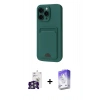 MARSİLYAN™- iPhone 16 Pro Max Kılıf Vadi Çizgi Prime - Siyah Bilvis 5in1 3D Magic Cam Ekran Koruyucu + Bilvis Titan Kamera Lens - GS