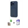 MARSİLYAN™- iPhone 16 Pro Max Kılıf Vadi Çizgi Prime - Siyah Bilvis 5in1 3D Magic Cam Ekran Koruyucu + Çöl Titanyum Raze Metal Kamera Lens