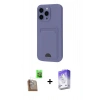 MARSİLYAN™- iPhone 16 Pro Max Kılıf Vadi Çizgi Prime - Siyah Bilvis 5in1 3D Magic Cam Ekran Koruyucu + Çöl Titanyum Raze Metal Kamera Lens