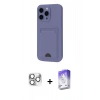 MARSİLYAN™- iPhone 16 Pro Max Kılıf Vadi Çizgi Prime - Siyah Bilvis 5in1 3D Magic Cam Ekran Koruyucu + Gümüş Pers Alüminyum Kamera Lens