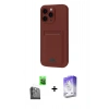 MARSİLYAN™- iPhone 16 Pro Max Kılıf Vadi Çizgi Prime - Siyah Bilvis 5in1 3D Magic Cam Ekran Koruyucu + Raze Metal Kamera Lens - SH