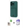 MARSİLYAN™- iPhone 16 Pro Max Kılıf Vadi Çizgi Prime - Siyah Bilvis 5in1 3D Magic Cam Ekran Koruyucu + Raze Metal Kamera Lens - NLGY