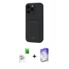 MARSİLYAN™- iPhone 16 Pro Max Kılıf Vadi Çizgi Prime - Siyah Bilvis 5in1 3D Magic Cam Ekran Koruyucu + Raze Metal Kamera Lens - BZ