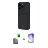 MARSİLYAN™- iPhone 16 Pro Max Kılıf Vadi Çizgi Prime - Siyah Bilvis 5in1 3D Magic Cam Ekran Koruyucu + Raze Metal Kamera Lens - SH