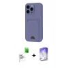 MARSİLYAN™- iPhone 16 Pro Max Kılıf Vadi Çizgi Prime - Siyah Bilvis 5in1 3D Magic Cam Ekran Koruyucu + Raze Metal Kamera Lens - BZ