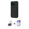 MARSİLYAN™- iPhone 16 Pro Max Kılıf Vadi Çizgi Prime - Siyah Bilvis 5in1 3D Magic Cam Ekran Koruyucu + Bilvis Titan Kamera Lens - SH