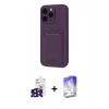 MARSİLYAN™- iPhone 16 Pro Max Kılıf Vadi Çizgi Prime - Siyah Bilvis 5in1 3D Magic Cam Ekran Koruyucu + Bilvis Titan Kamera Lens - SH