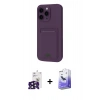 MARSİLYAN™- iPhone 16 Pro Max Kılıf Vadi Çizgi Prime - Siyah Bilvis 5in1 5D Magic Hayalet Cam Ekran Koruyucu + Siyah Bilvis Titan Kamera Lens