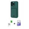 MARSİLYAN™- iPhone 16 Pro Max Kılıf Vadi Çizgi Prime - Siyah Bilvis 5in1 5D Magic Hayalet Cam Ekran Koruyucu + Raze Metal Kamera Lens - BZ