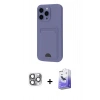 MARSİLYAN™- iPhone 16 Pro Max Kılıf Vadi Çizgi Prime - Siyah Bilvis 5in1 5D Magic Hayalet Cam Ekran Koruyucu + Pers Alüminyum Kamera Lens - GI